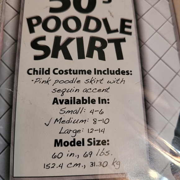 Girls poodle skirt, size 8/10 - Picture 6 of 7
